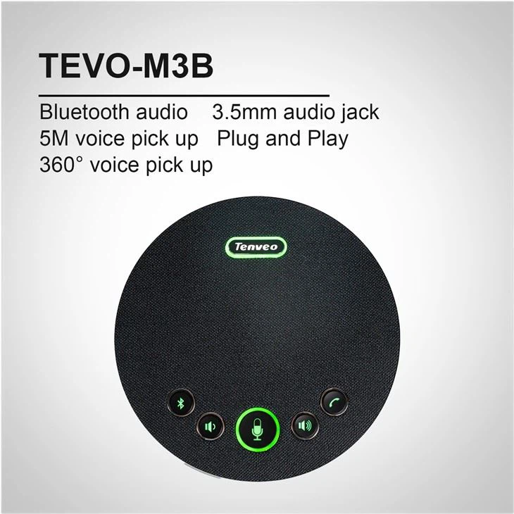 Tenveo Bluetooth konferences skaļrunis ar 5 M rādiusu